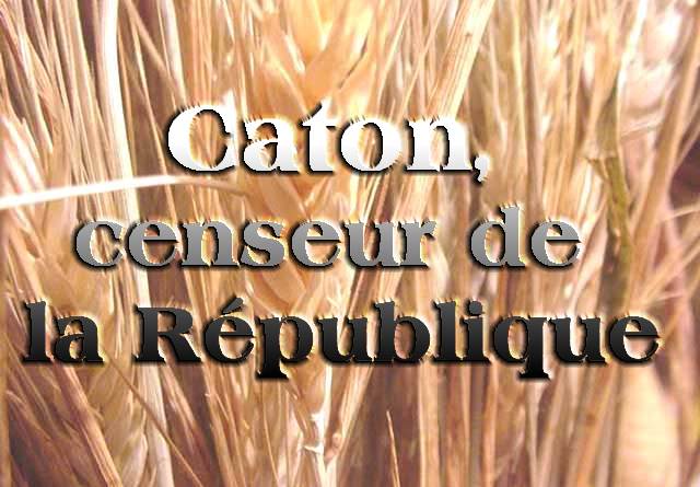 Caton, censeur de la R&eacute;publique ; nous luttons contre la corruption blanche dans l'appareil judiciaire.